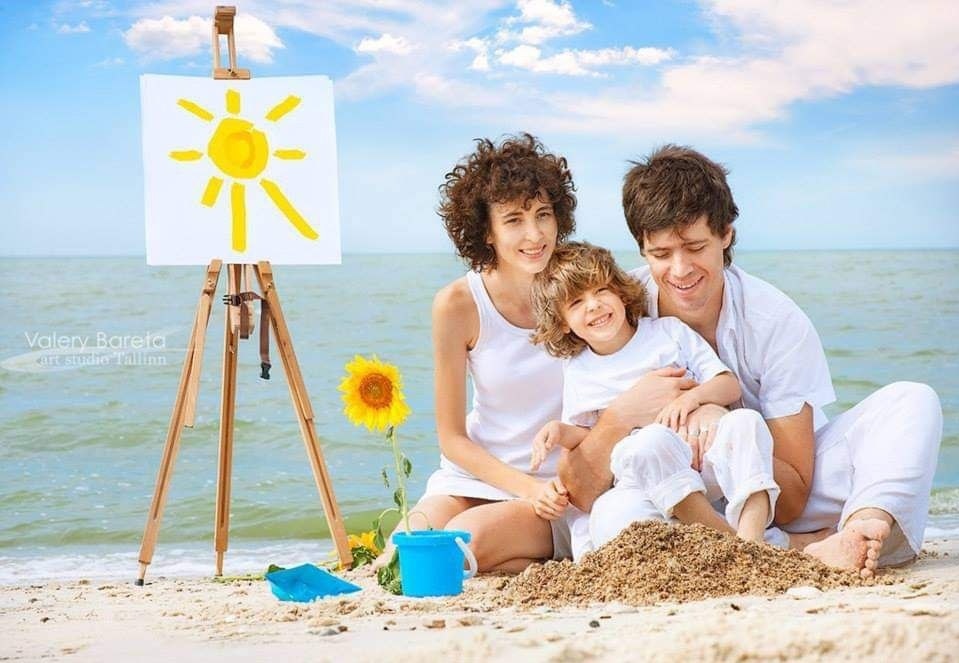 Анастасія з сім’єю в Маріуполі