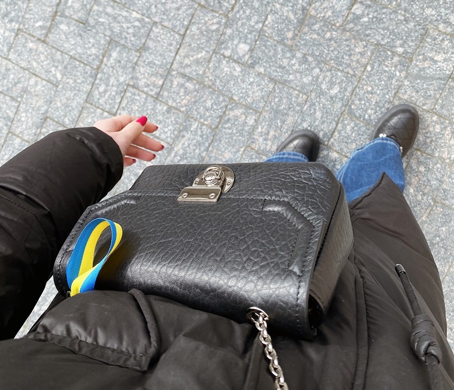 Сумка з патріотичною стрічкою