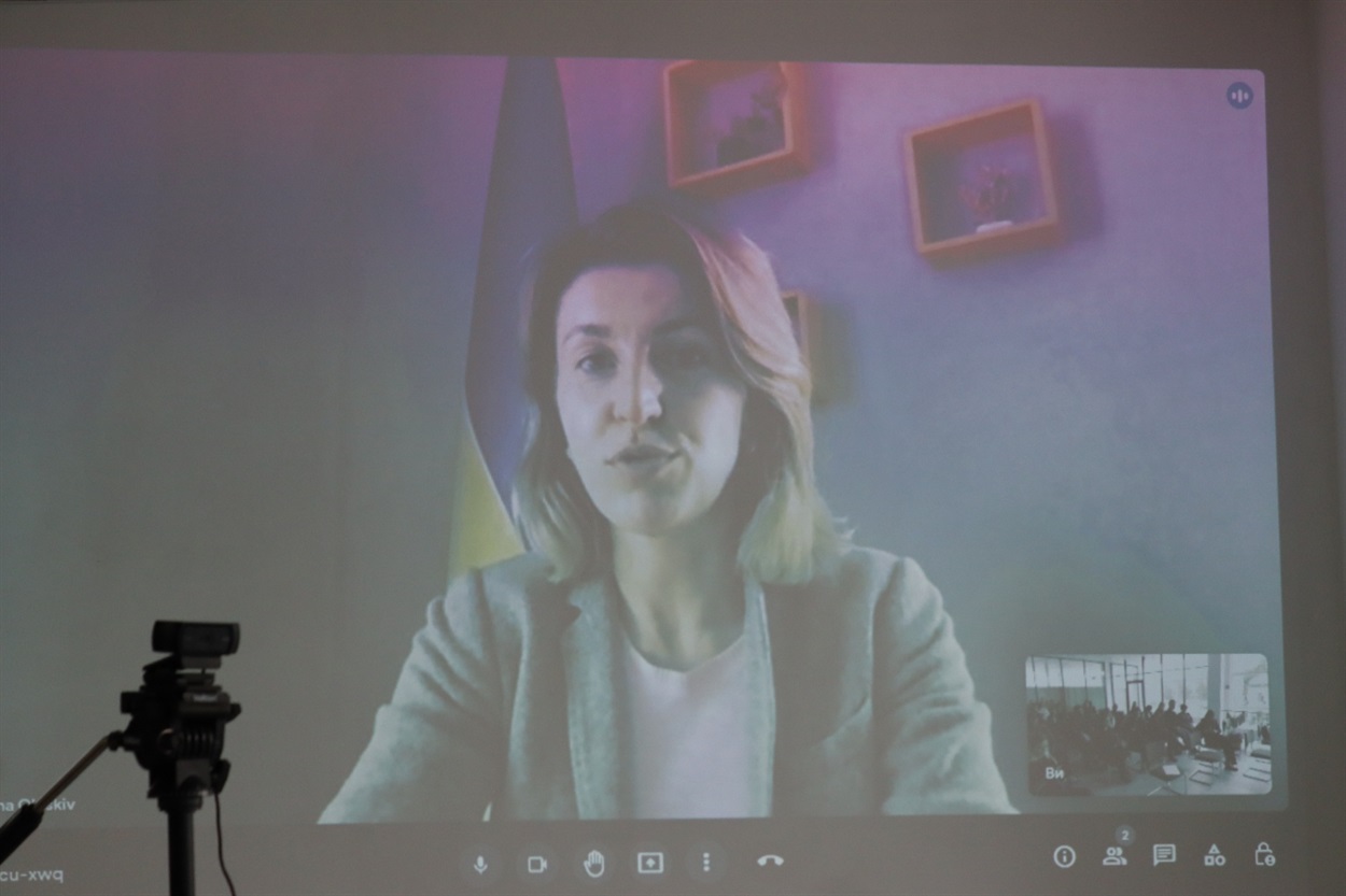 голова Державного агентства розвитку туризму України Мар'яна Олеськів під час туристичного форуму у Дрогобичі
