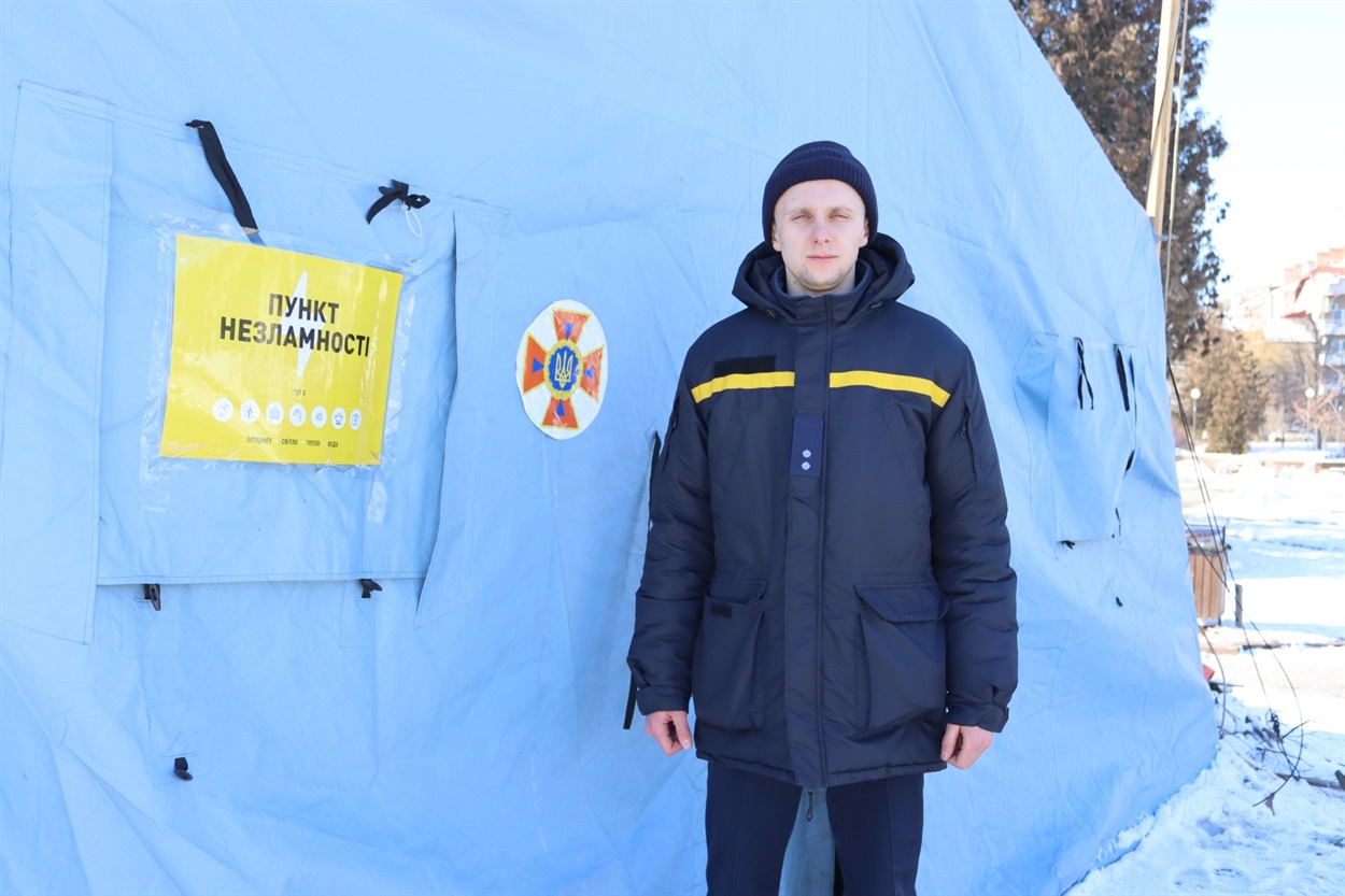 Василь Лутьковський на чергуванні