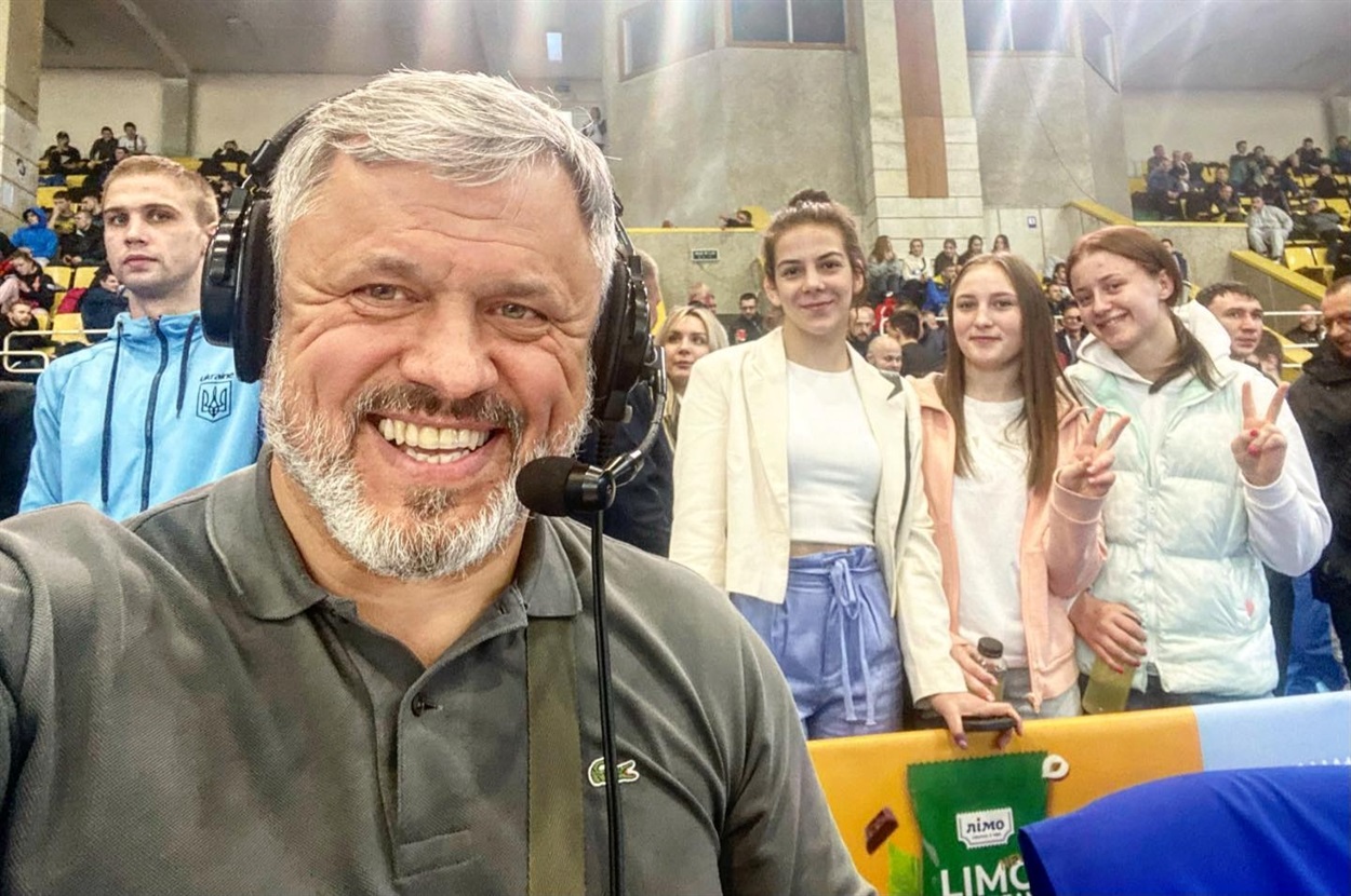 Олександра Хоменець прийшла підтримати борців-чоловіків 