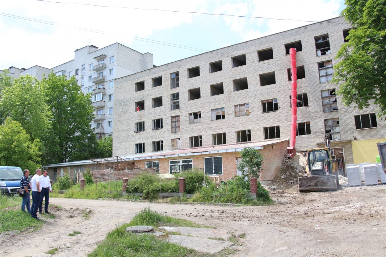Гуртожиток у Стебнику під час ремонту