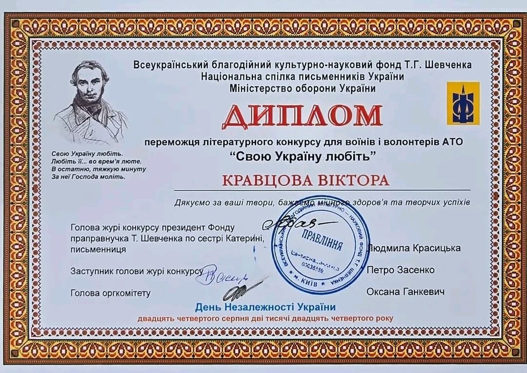 Диплом переможця 