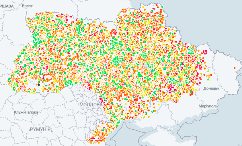 Мапа безбар'єрності України