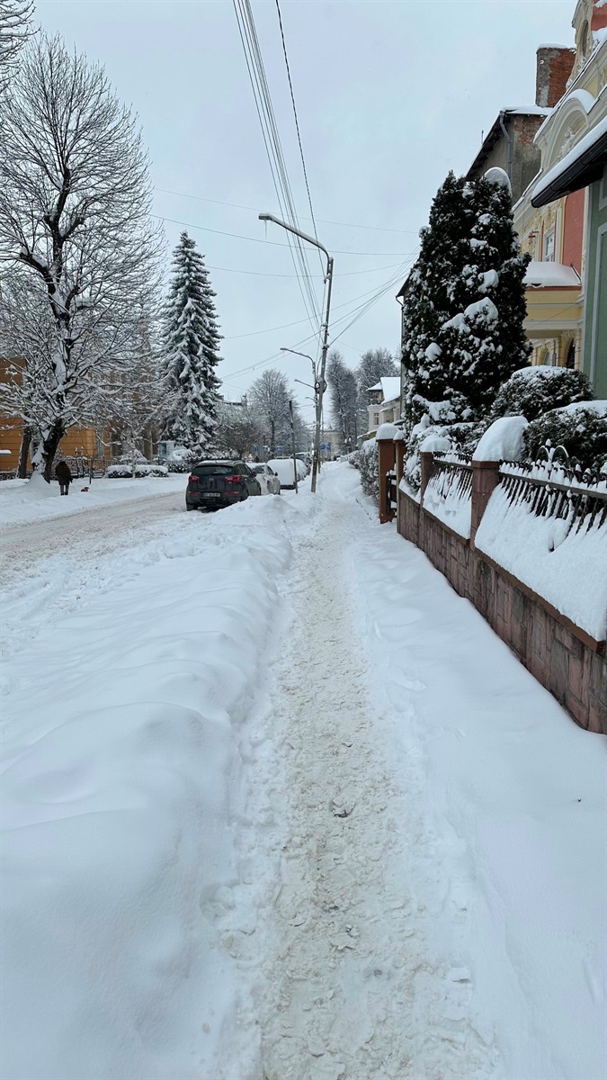 Як Дрогобич долає наслідки снігопаду: репортаж з вулиць міста