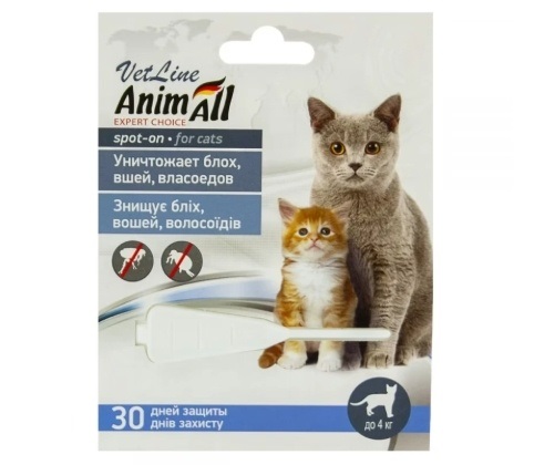 краплі від бліх для котів