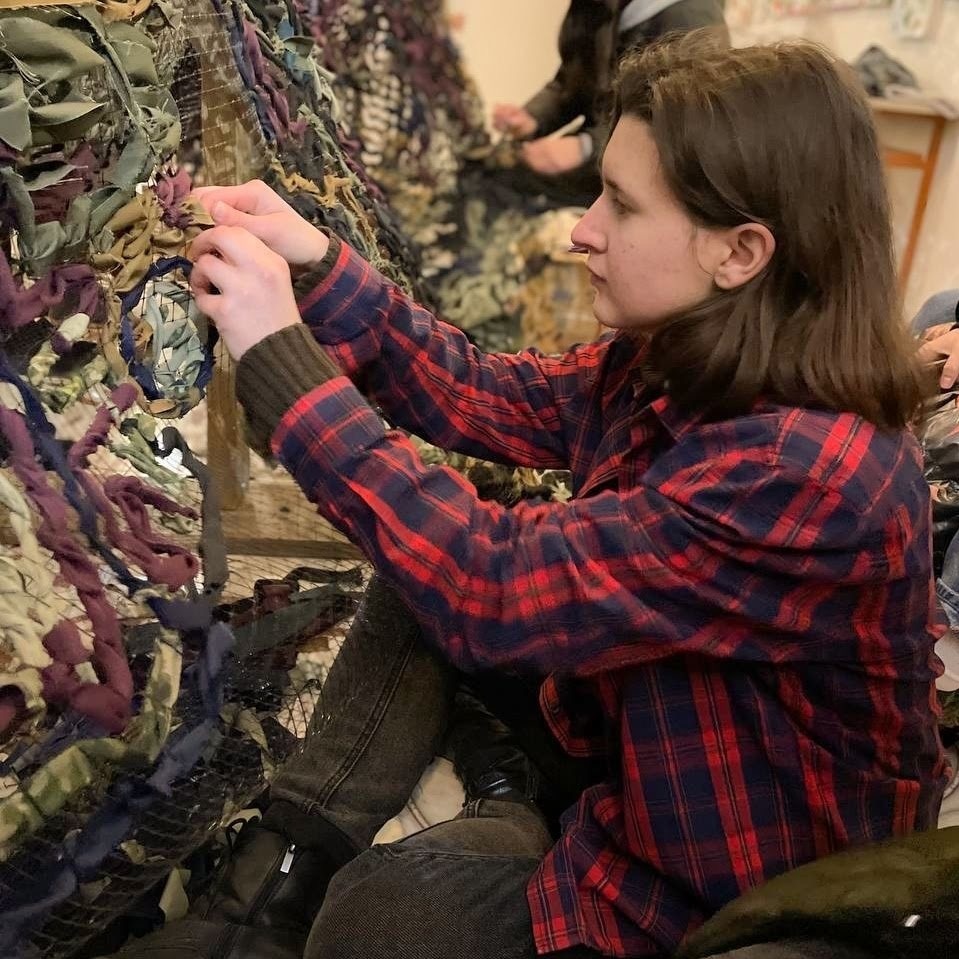 Плетіння маскувальних сіток